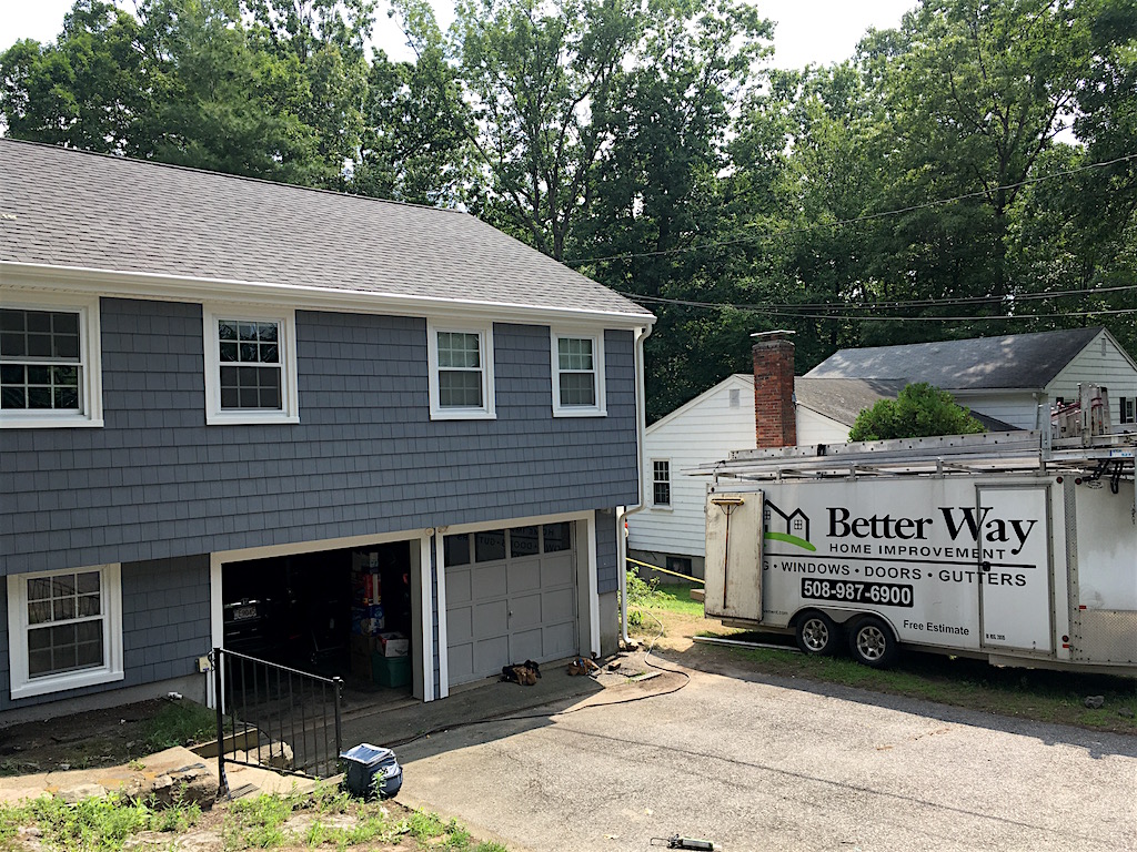 vinyl siding , replacement windows , seamless gutters Framingham Ma